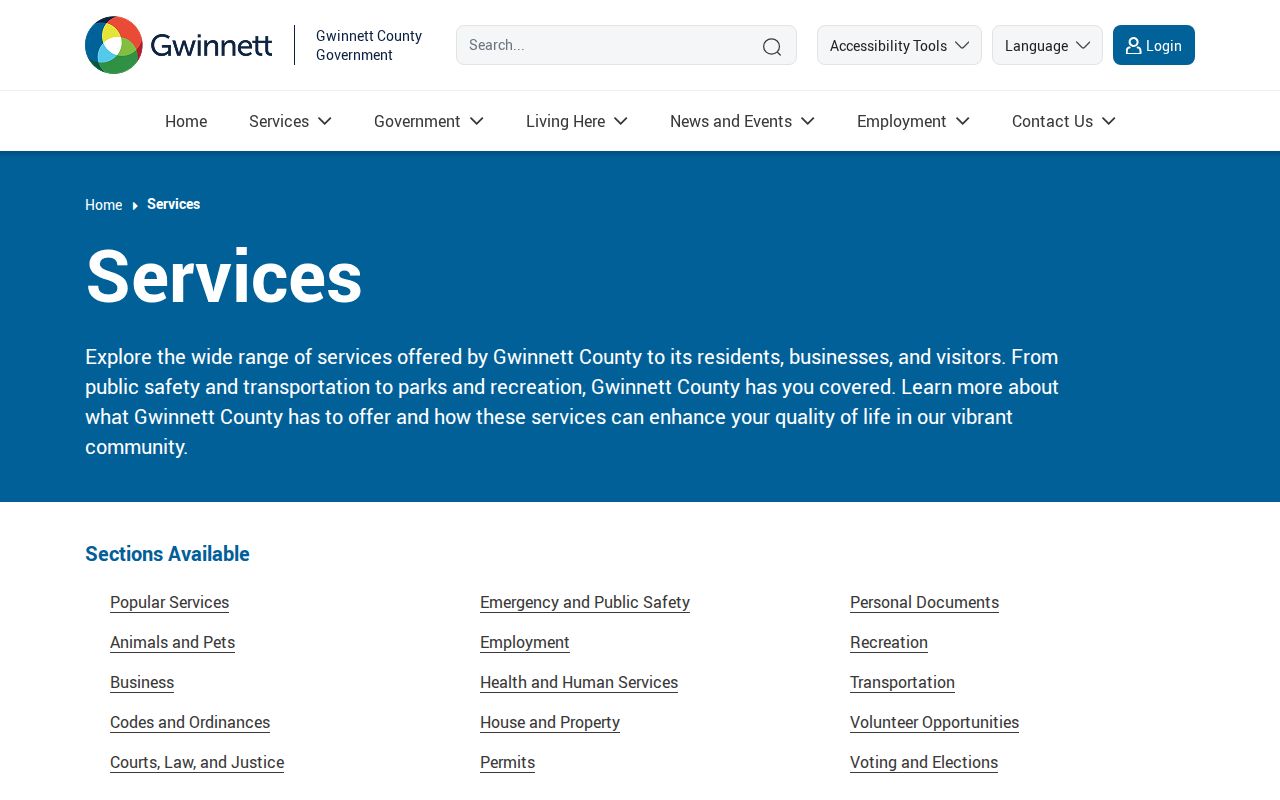 Gwinnett County residents directory county services source
